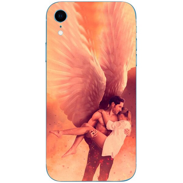 Husa din Silicon, Flying Angel pentru iPhone Xr, Multicolor