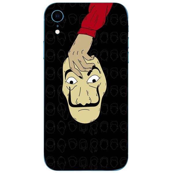 Husa din Silicon, La Casa de Papel Mask copy pentru iPhone Xr, Multicolor
