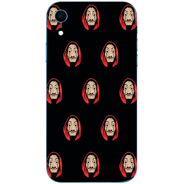 Husa din Silicon, La Casa de Papel Masks copy pentru iPhone Xr, Multicolor