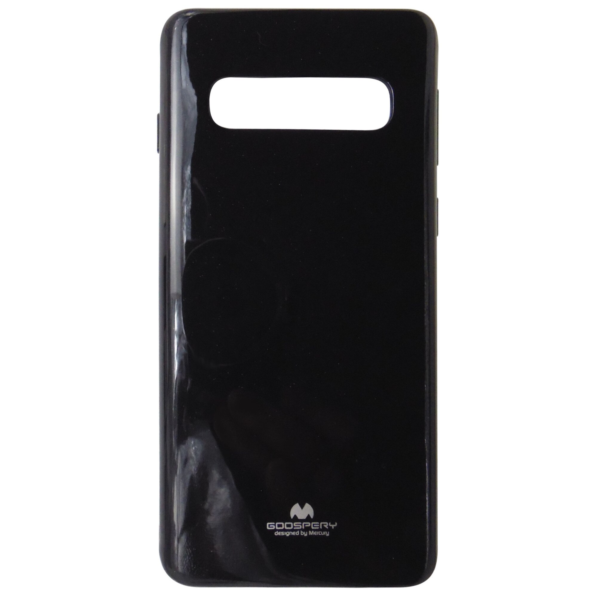 Husa silicon TPU Mercury Jelly Pearl neagra pentru Samsung Galaxy S10 (G973F)