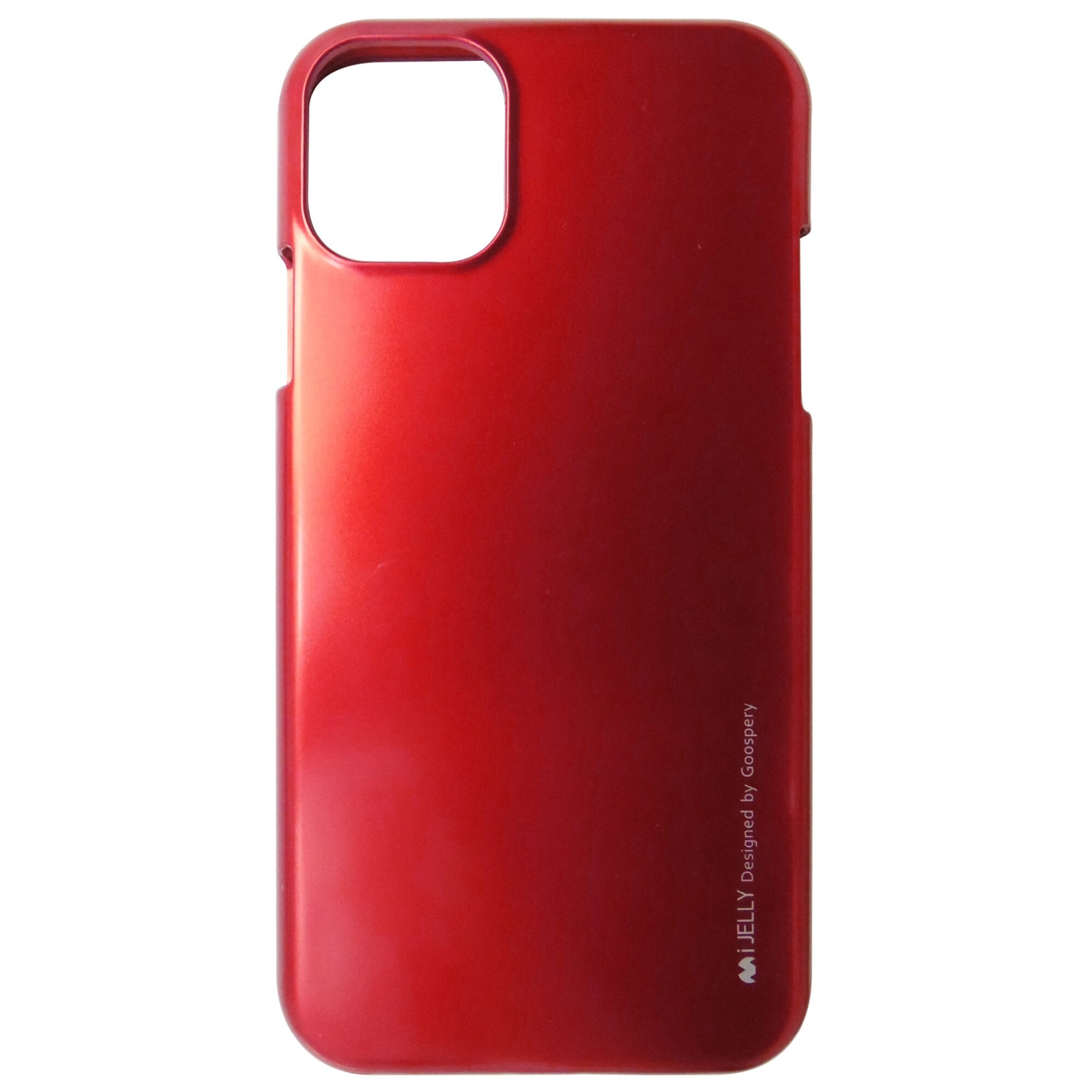 Husa silicon Mercury Goospery i-Jelly rosu metalic pentru Apple iPhone 11