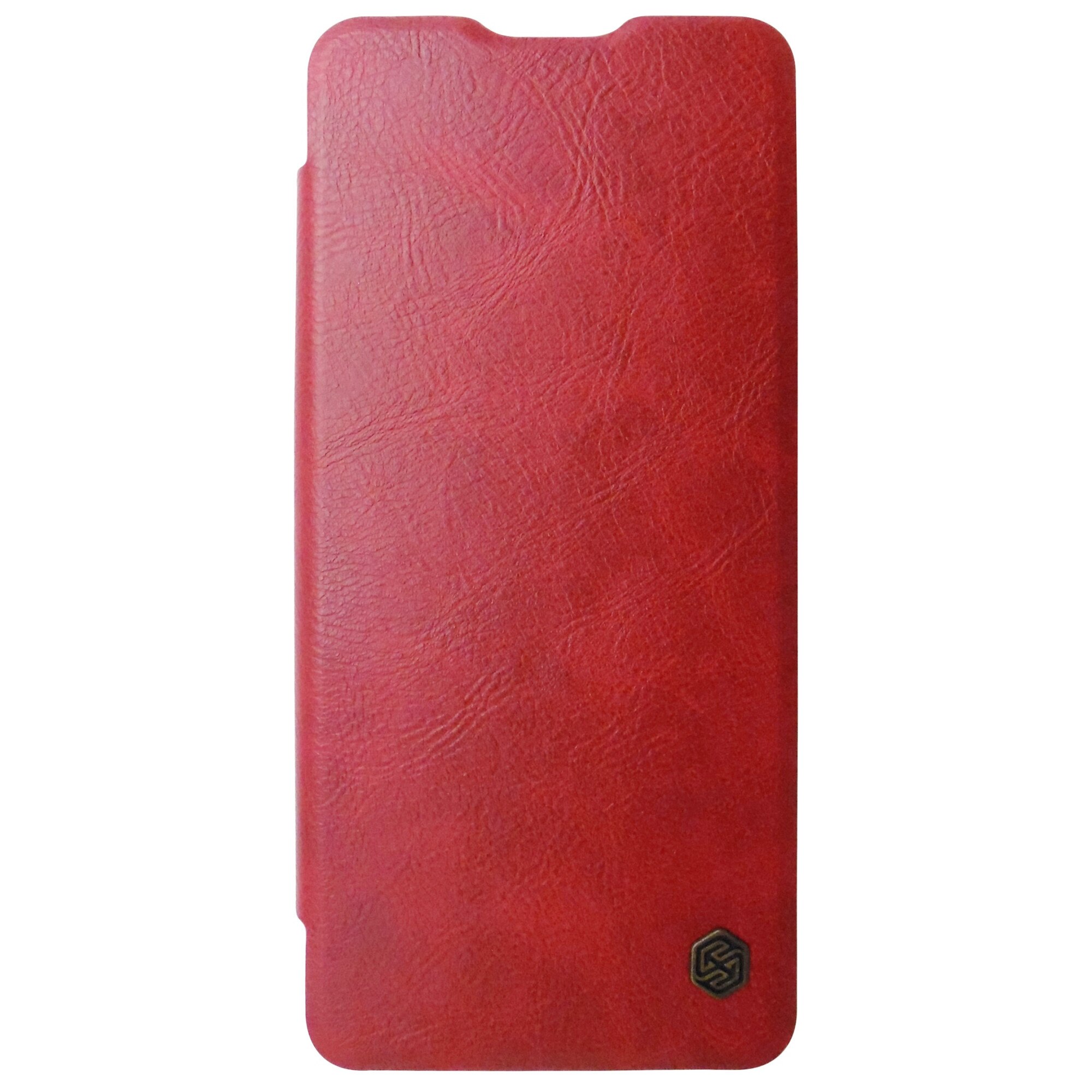 Husa Nillkin Qin tip carte rosie pentru Samsung Galaxy A21s (SM-A217F)