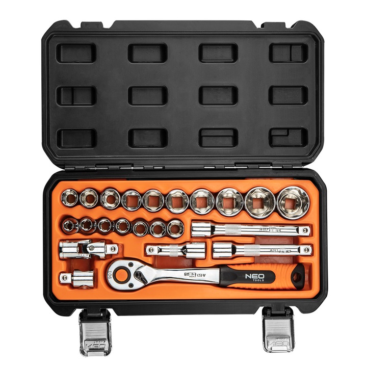 Комплект инструменти 1/2", Neo Tools, 08-694, 23 бр