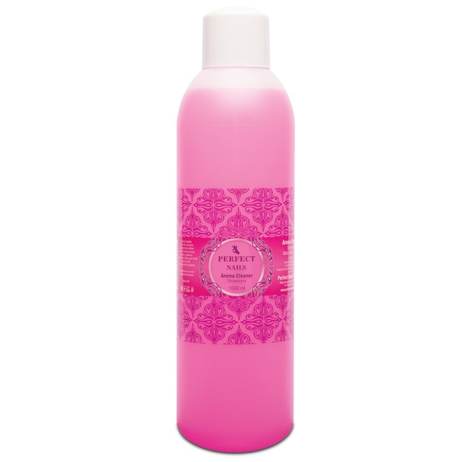 Solutie pentru fixarea gelului Aroma Cleaner Capsuni 100ML Perfect Nails