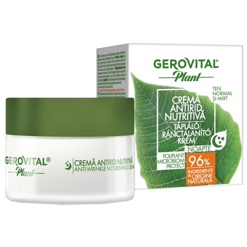 Crema antirid nutritiva microbiom protect Gerovital Plant, 50 ml Crema antirid nutritiva microbiom protect Gerovital Plant, 50 ml