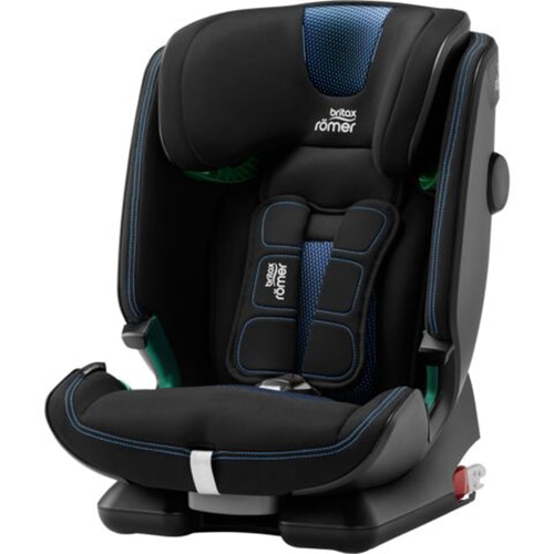 Scaun auto ISOFIX i-Size Britax Romer Advansafix Cool Flow Blue, 76-150 cm, Negru/Albastru