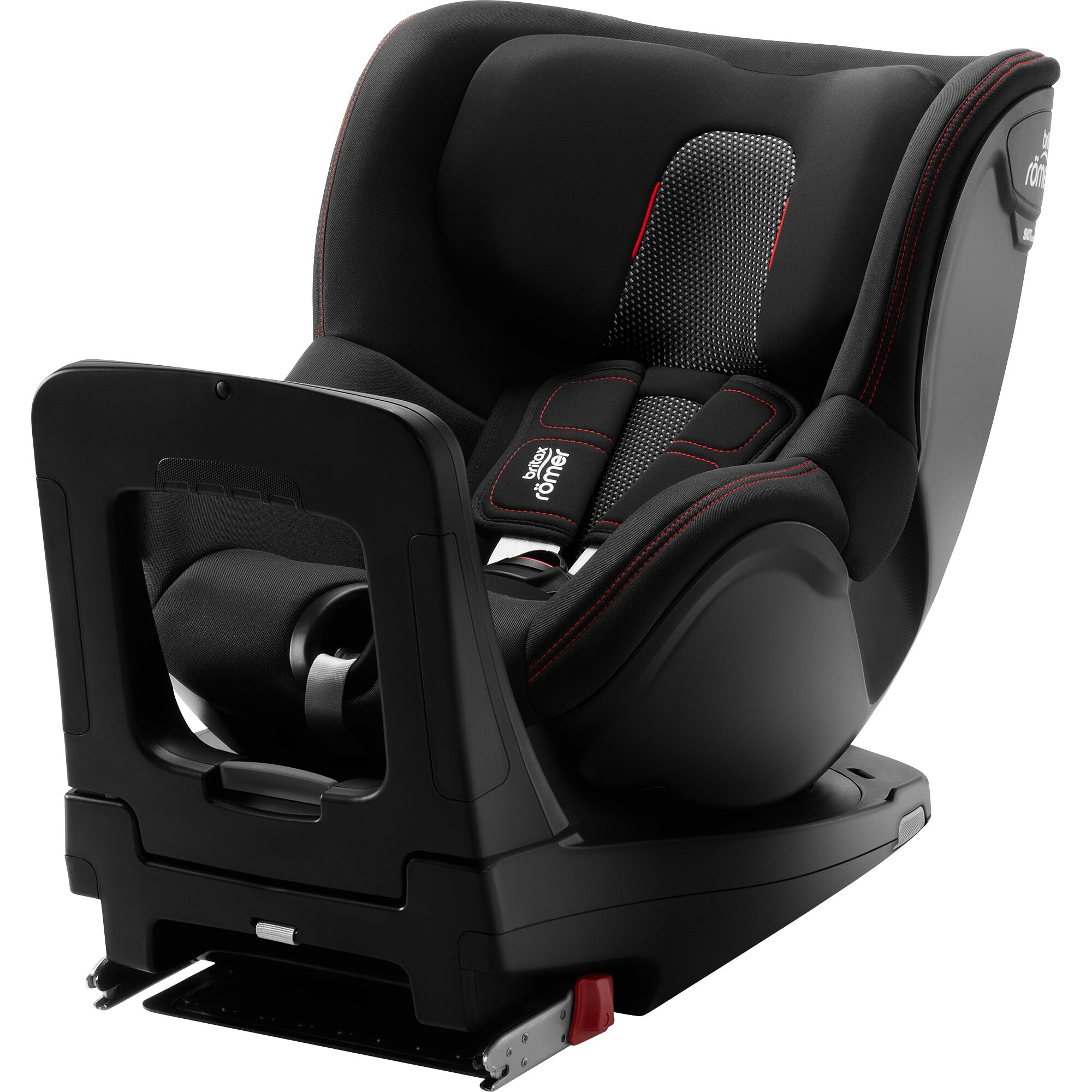 Scaun auto ISOFIX i-Size Britax Romer DUALFIX M Cool Flow Black, 61-105 cm, rotativ, Negru