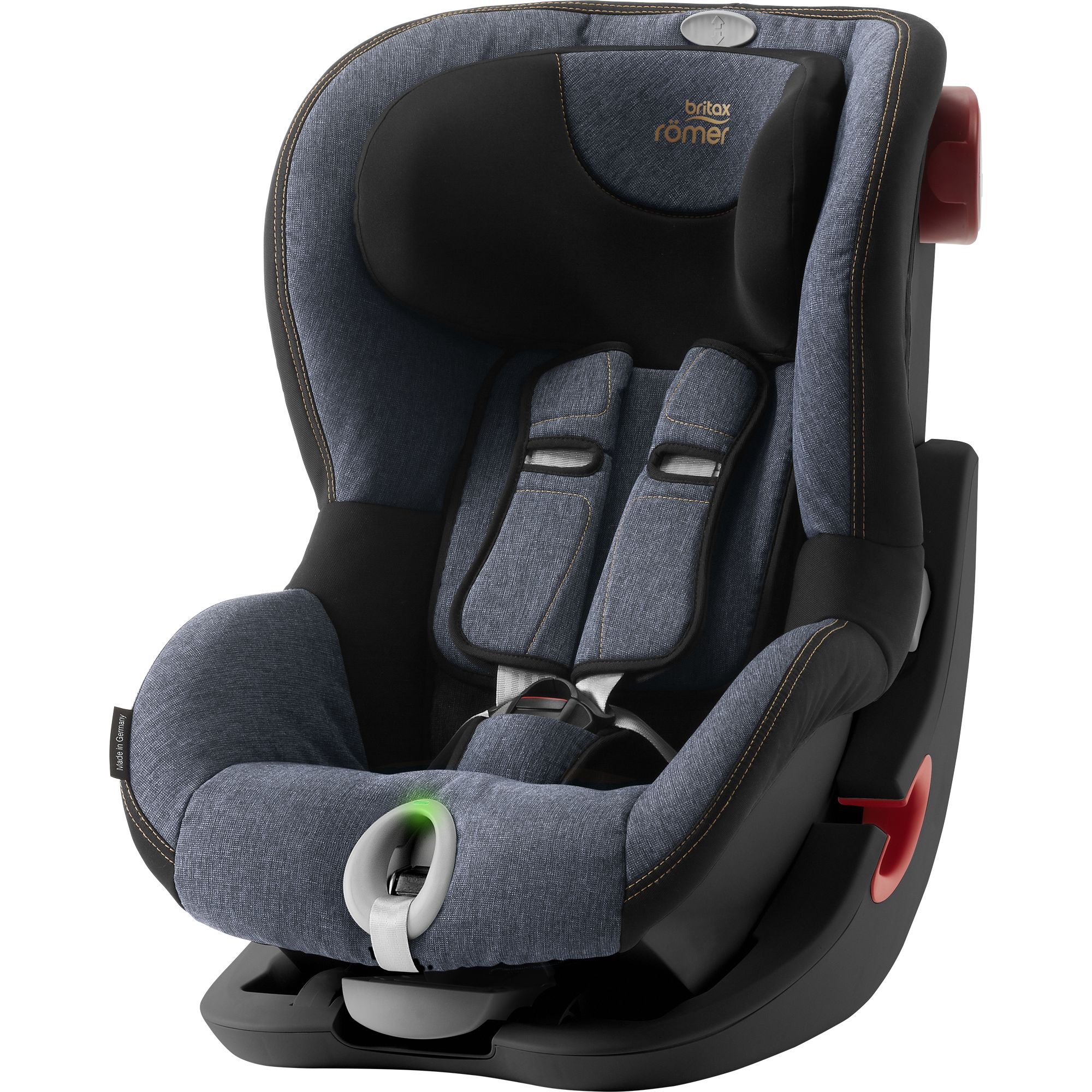 Scaun auto Britax Romer King II LS BS Blue Marble, 9-18 kg, Albastru