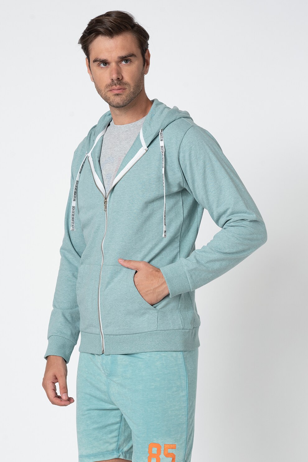 Haily's, Hanorac cu fermoar Marvin, Turcoaz