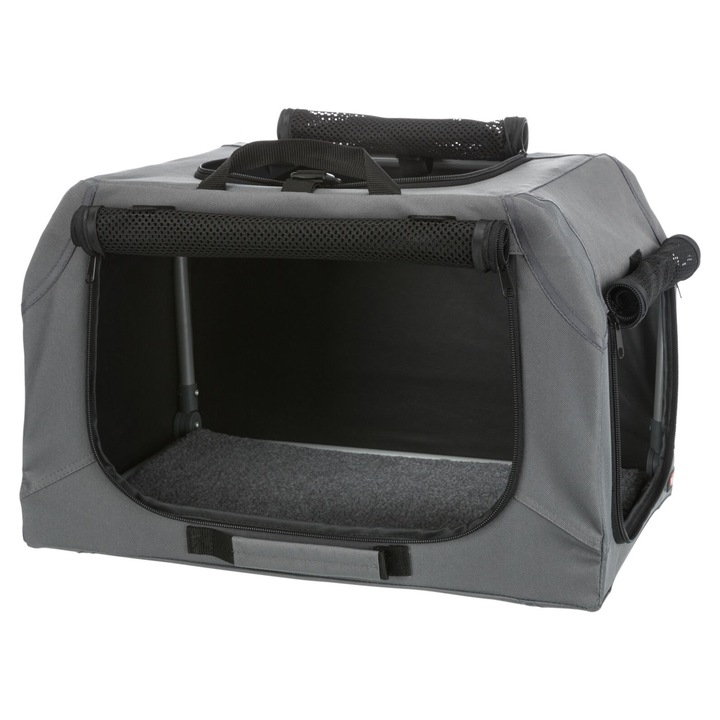 Trixie Mobil Kennel Kutyának, Fém Kerettel, 95× 63 × 69 cm, Szürke, 39733