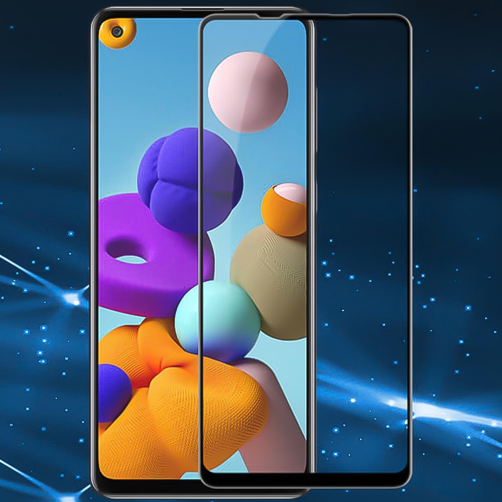 Protector de sticla 5D Full Glue pentru Samsung Galaxy A21s, negru