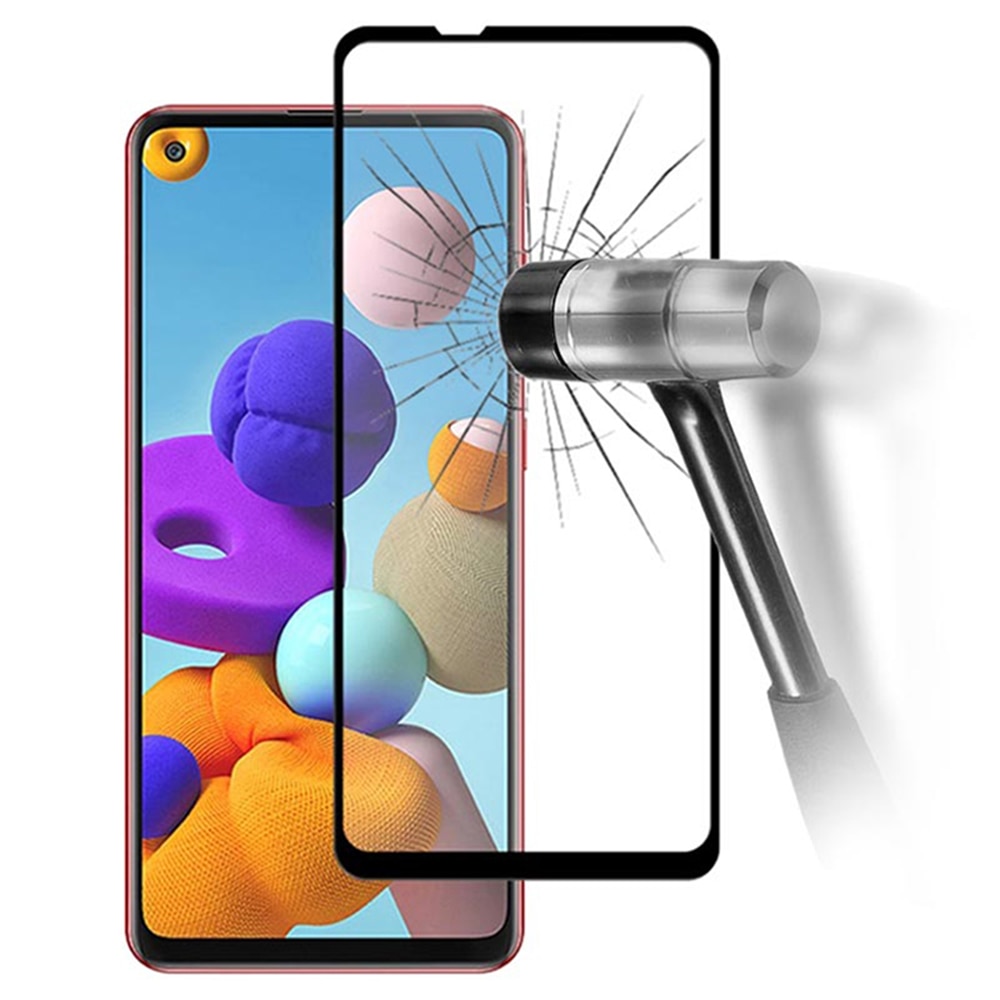 Protector de sticla 5D Full Glue pentru Samsung Galaxy A21s, negru