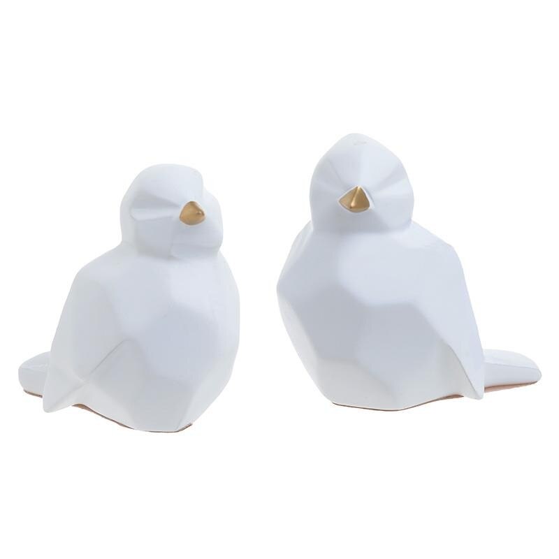 Set pasari decorative din rasina 8Χ5Χ8 cm, 2 buc