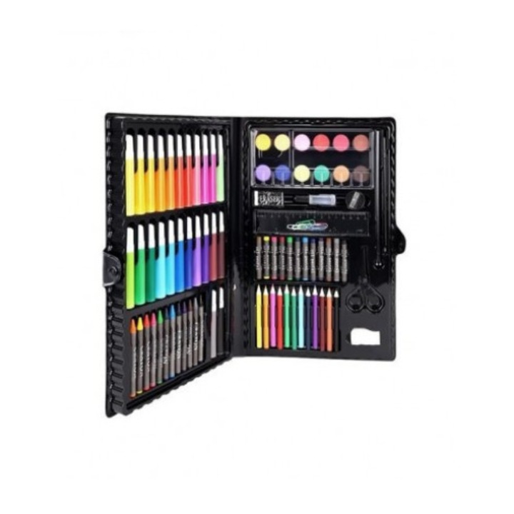 Set 86 elemente pentru pictura si desen, negru