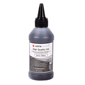Cerneala de sublimare black / neagra Agfa Photo in flacon de 100ml Cerneala de sublimare black / neagra Agfa Photo in flacon de 100ml