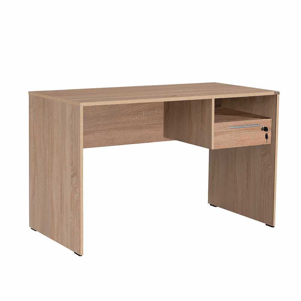 Birou cu serter cu cheie Sani CMS510SS1 120х60х75 cm,Stejar