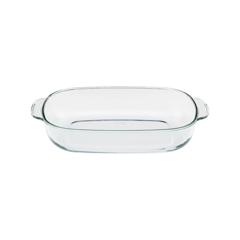 Vas termorezistent, Elekom, Sticla termorezistenta, Transparent, 2.4 l