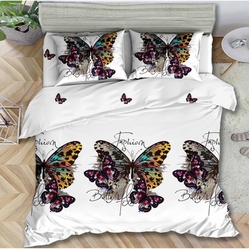 Lenjerie de pat 3D, bumbac satinat, 4 piese, 2 persoane, JN1034 Lenjerie de pat 3D, bumbac satinat, 4 piese, 2 persoane, JN1034