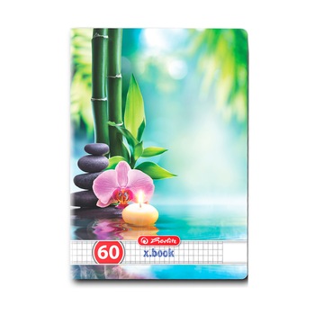 Caiet A5, 60 file, 70g/mp, matematica, Zen Herlitz Caiet A5, 60 file, 70g/mp, matematica, Zen Herlitz