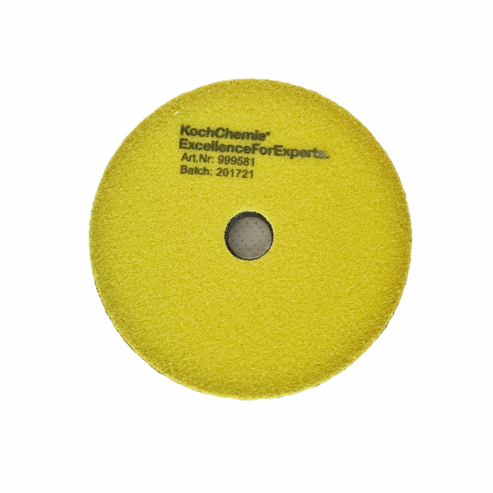 Koch Chemie Fine Cut Pad средно абразивна гъба, жълта, 126 мм