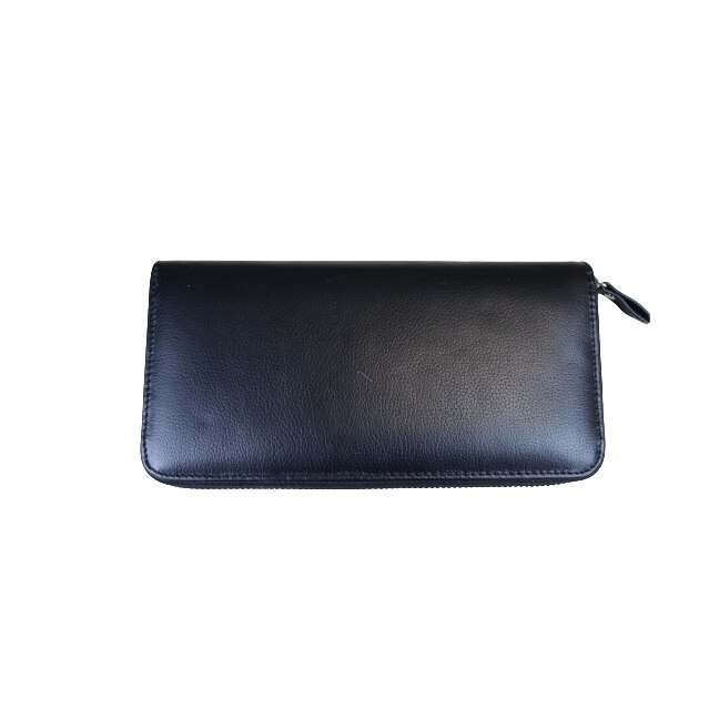 Portofel dama, din piele naturala, Hassion, Model B02 Black