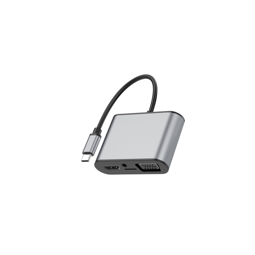 Hub USB 3.1 Type-C MinTech TC8W USB2.0 x 2+USB3.0 x 1+PD x 1+Audio x 1+TF x 1+HDM x 1+VGA x 1