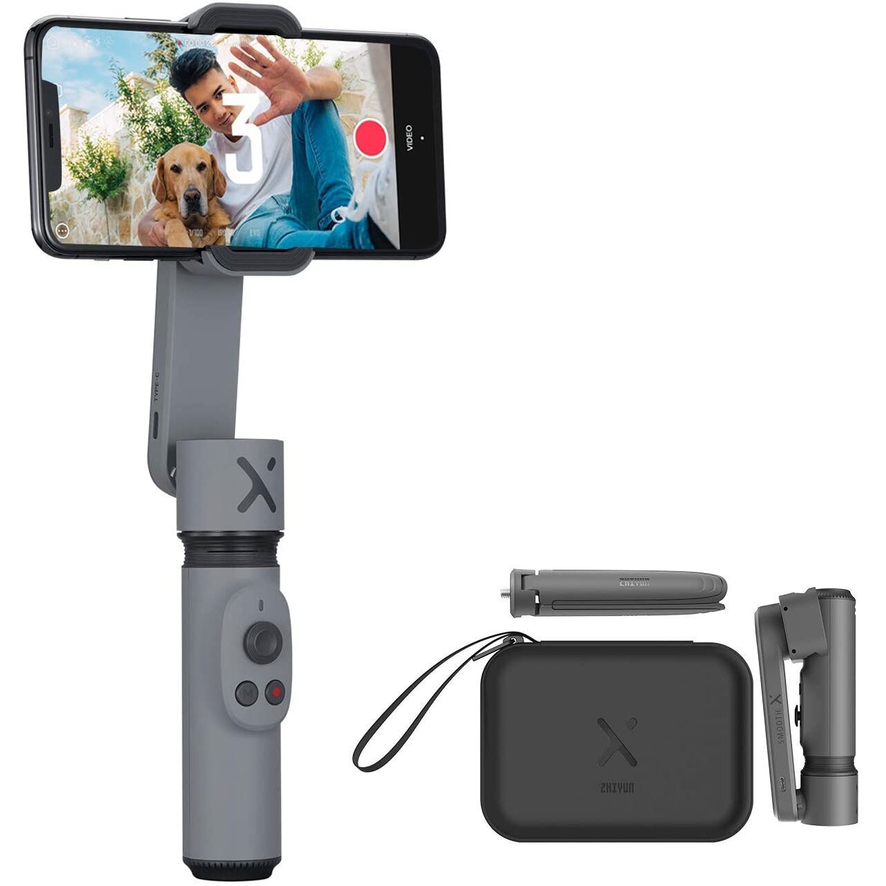 Sistem de stabilizare Zhiyun Smooth X, Gri