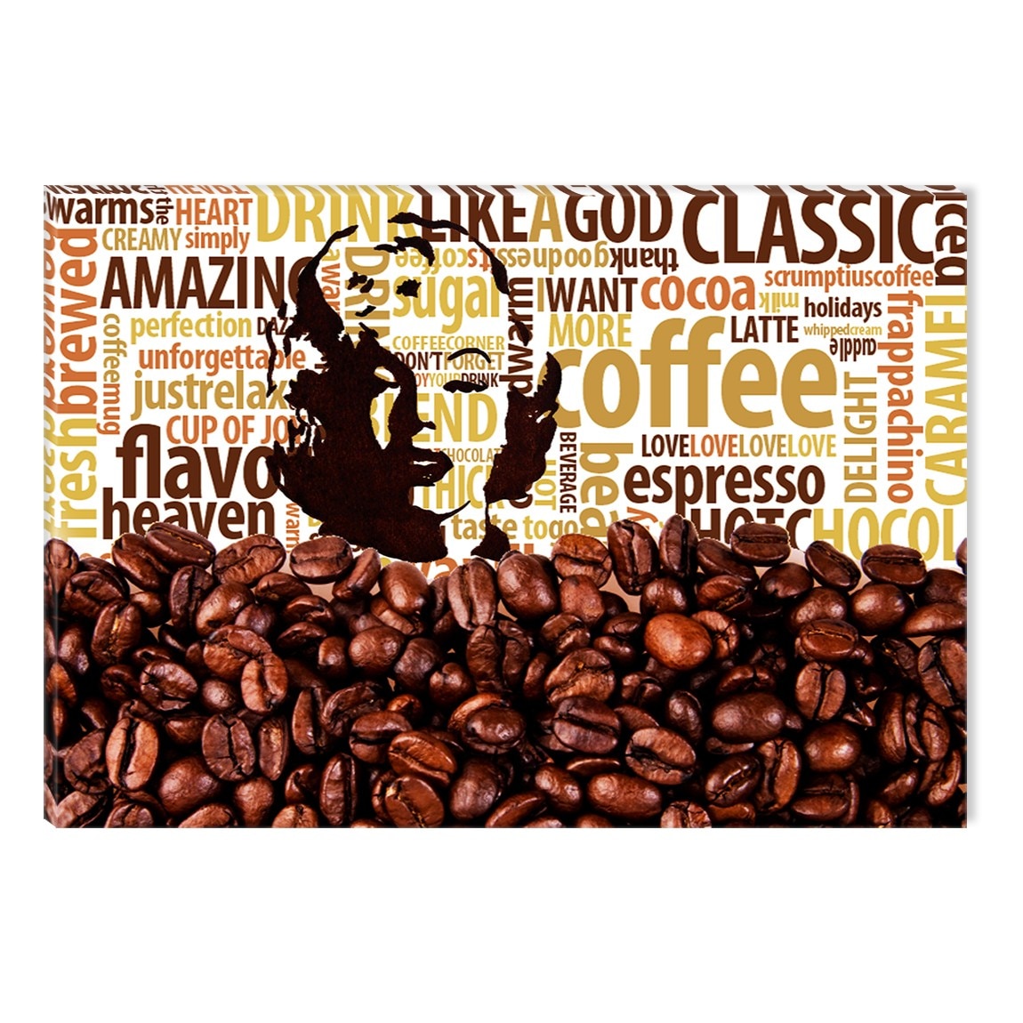Tablou DualView Startonight Colaj cafea Marilyn, luminos in intuneric, 40 x 60 cm