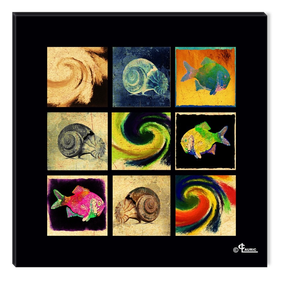 Tablou DualView Startonight Colaj de plaja, luminos in intuneric, 30 x 30 cm