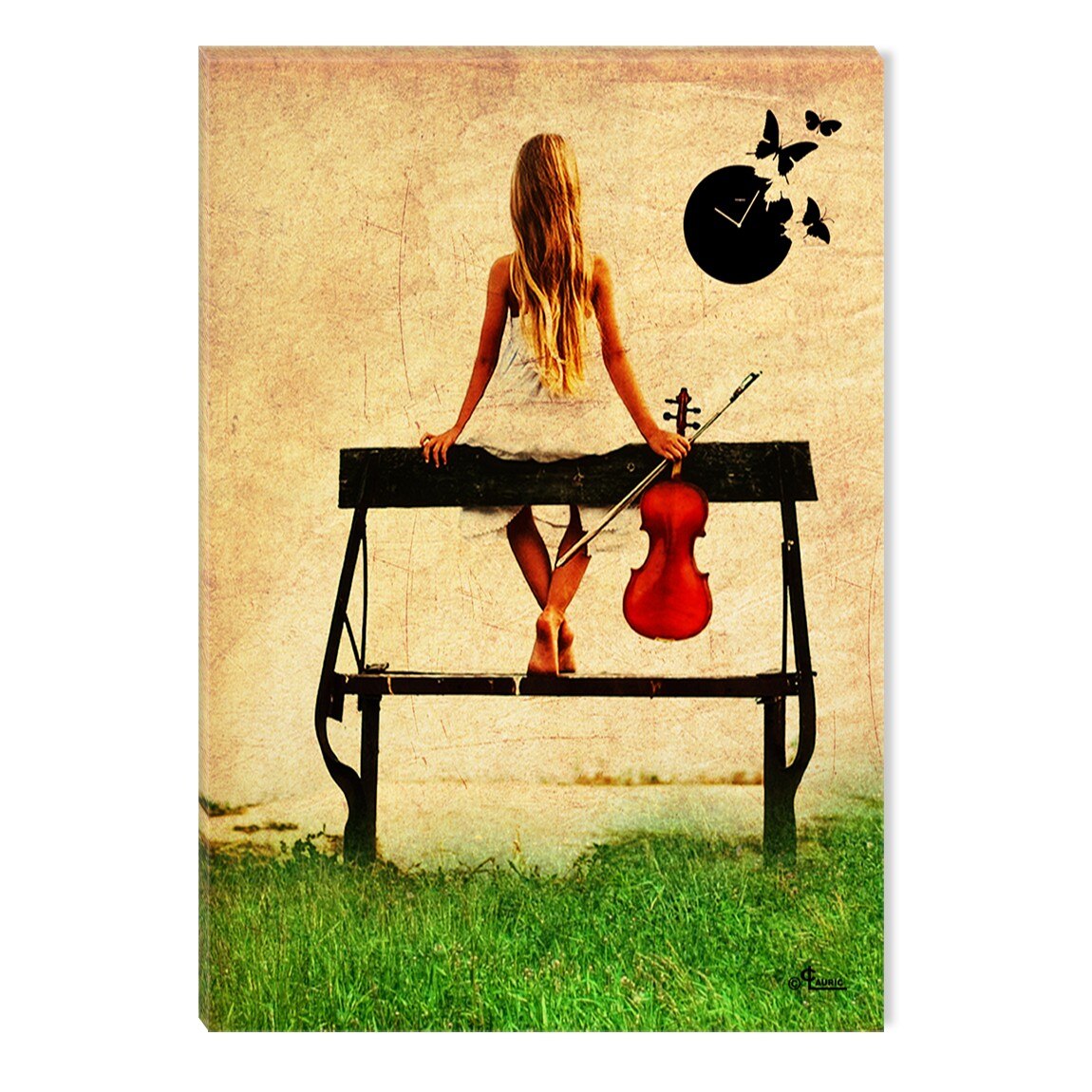 Tablou DualView Startonight Muzica e viata mea, luminos in intuneric, 40 x 60 cm