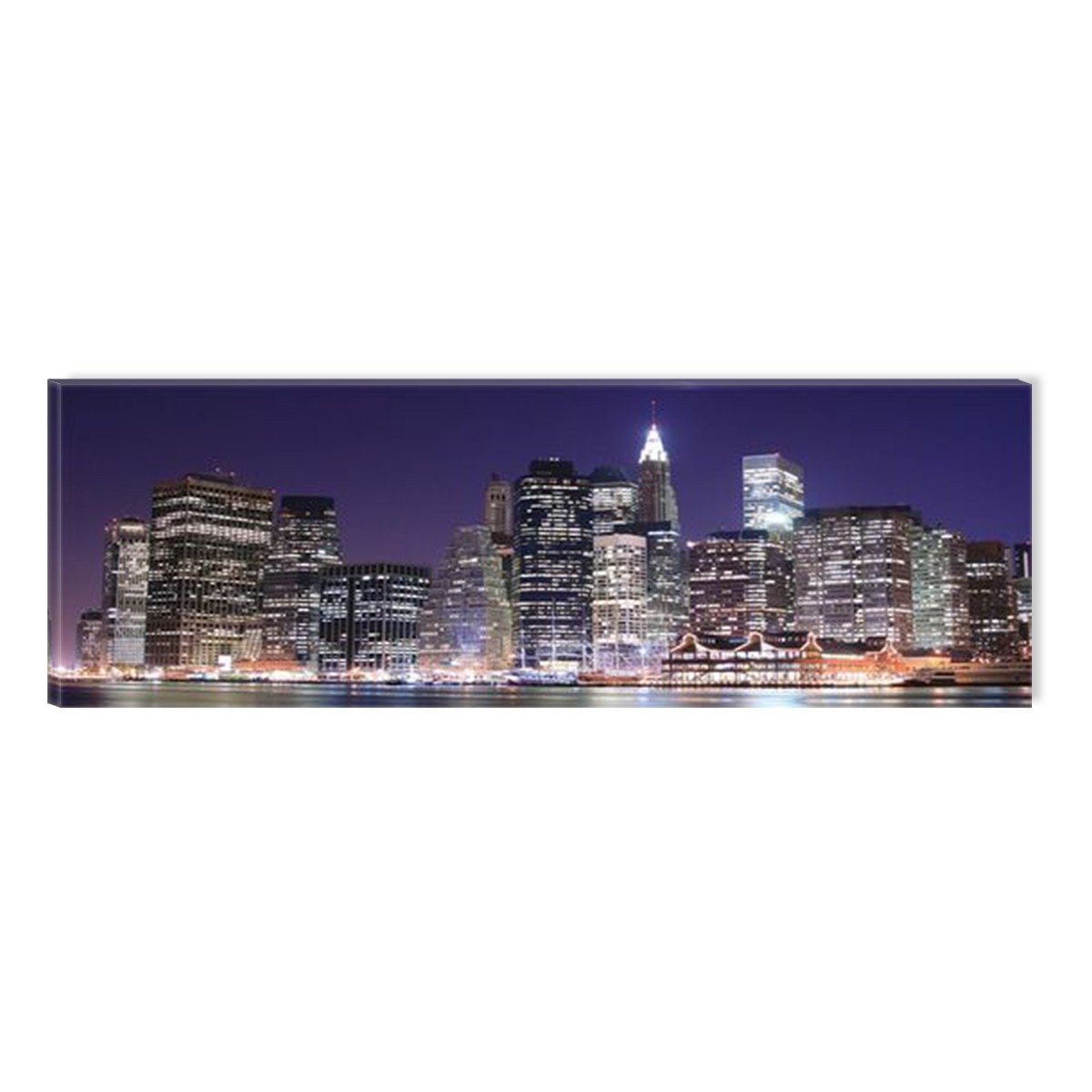 Tablou DualView Startonight Manhattan, luminos in intuneric, 40 x 120 cm