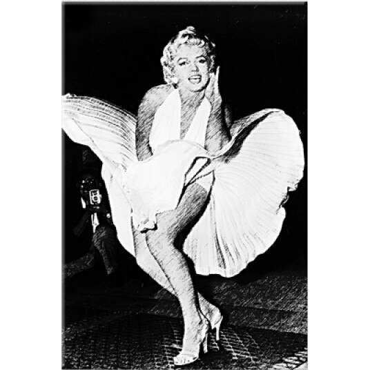 Tablou DualView Startonight Marilyn, luminos in intuneric, 80 x 120 cm