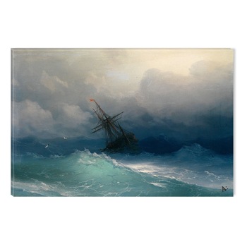 Tablou DualView Startonight Aivazovschy Ship On Stormy Seas, luminos in intuneric, 40 x 60 cm Tablou DualView Startonight Aivazovschy Ship On Stormy Seas, luminos in intuneric, 40 x 60 cm