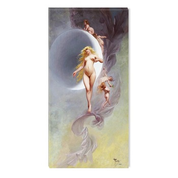 Tablou DualView Startonight Luis Ricardo Falero The Planet Venus 1885, luminos in intuneric, 40 x 80 cm Tablou DualView Startonight Luis Ricardo Falero The Planet Venus 1885, luminos in intuneric, 40 x 80 cm