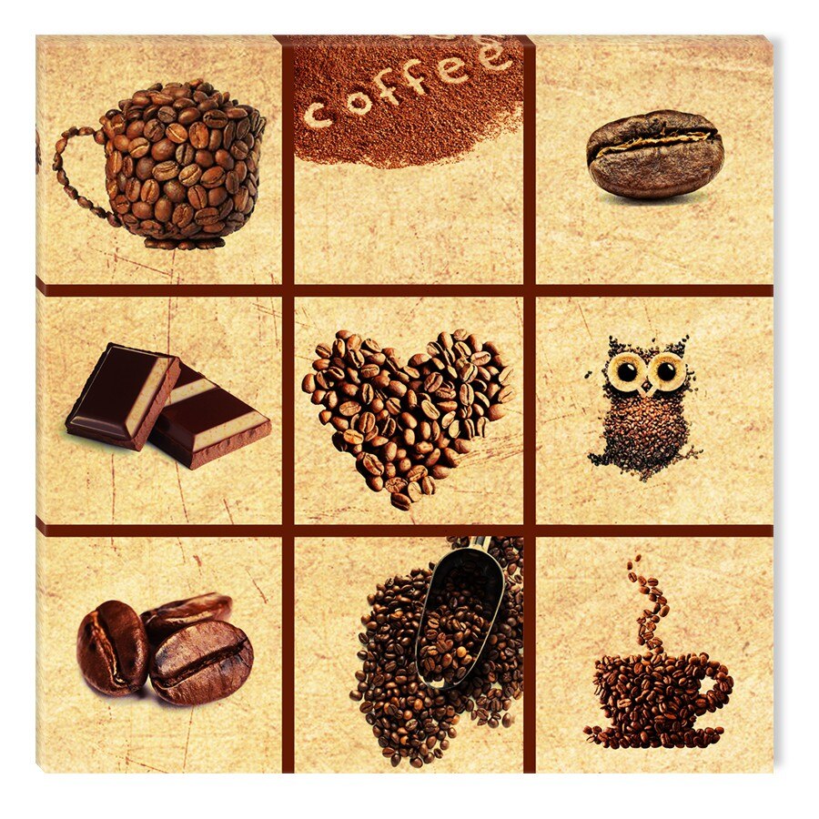 Tablou DualView Startonight Povestea cafelei, luminos in intuneric, 30 x 30 cm