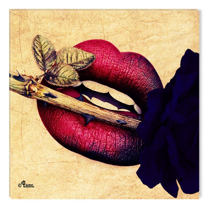 Tablou DualView Startonight Buze rosii, luminos in intuneric, 60 x 60 cm