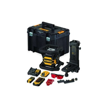 Nivela laser, Dewalt, complet rotativa, 360°, rosie, 600 m, detector Nivela laser, Dewalt, complet rotativa, 360°, rosie, 600 m, detector