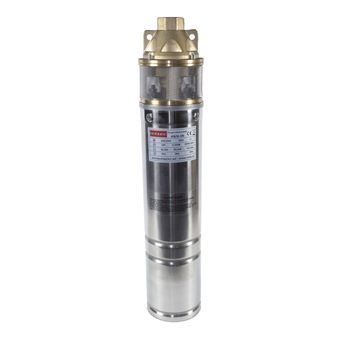 Pompa submersibila Kratos 4SKM-100, 0.75 CP, 41l/min, Turbina dubla, Cupru Pompa submersibila Kratos 4SKM-100, 0.75 CP, 41l/min, Turbina dubla, Cupru