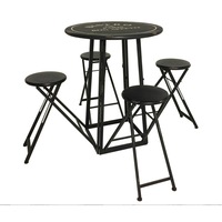 masa rotunda din metal cu 4 scaune pliabile rabatabila vintage set de gradina terasa bistro de paris d 77 cm h 103 cm negru imagen 20_0_
0