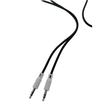 Cablu audio tip snur, Omega, lungime 1 m, cu conectori jack 3.5 mm tata la jack 3.5 mm tata, negru Cablu audio tip snur, Omega, lungime 1 m, cu conectori jack 3.5 mm tata la jack 3.5 mm tata, negru