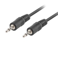 Cablu audio Lanberg 41625, stereo, lungime 10 m, conectori cu 3 pini jack 3.5mm tata la jack 3.5mm tata, negru