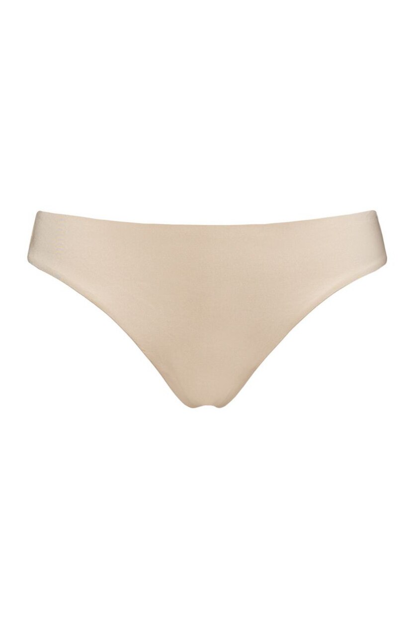 Chilot brazilian cu spatele din dantela si in fata microfibra fara cusaturi, Intimamoda Wonder Lace 2447, Nude