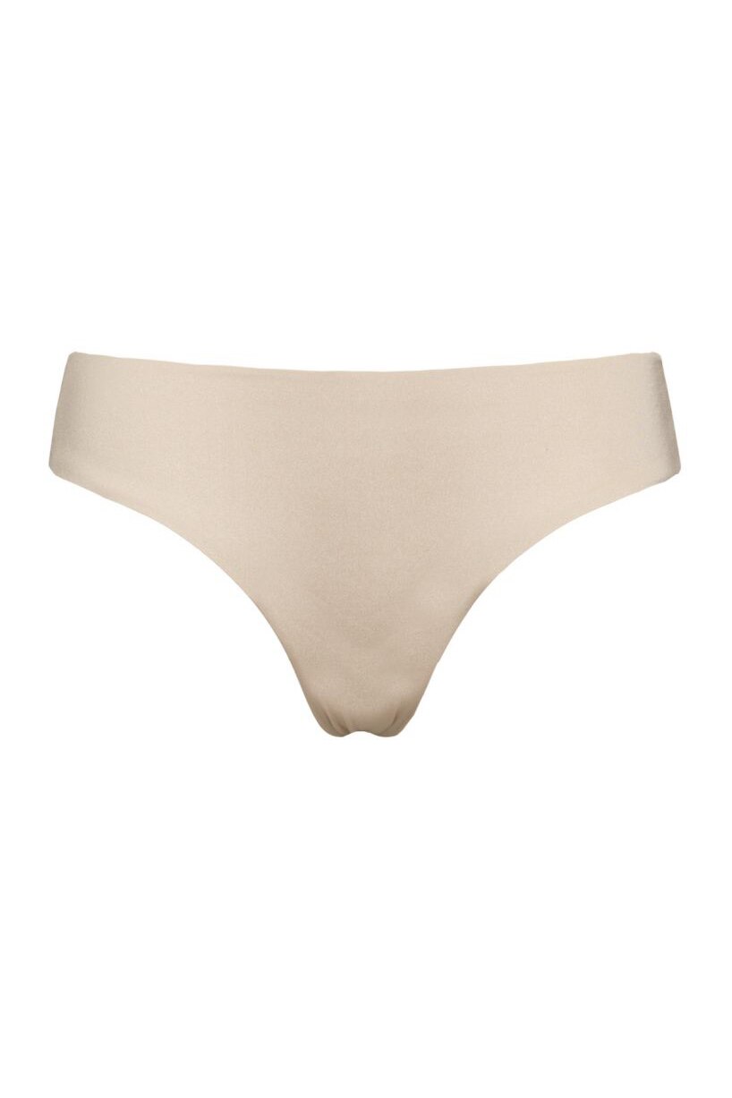 Chilot semi-intreg din dantela in spate si microfibra fara cusaturi in fata, Intimamoda Wonder Lace 2445, Nude