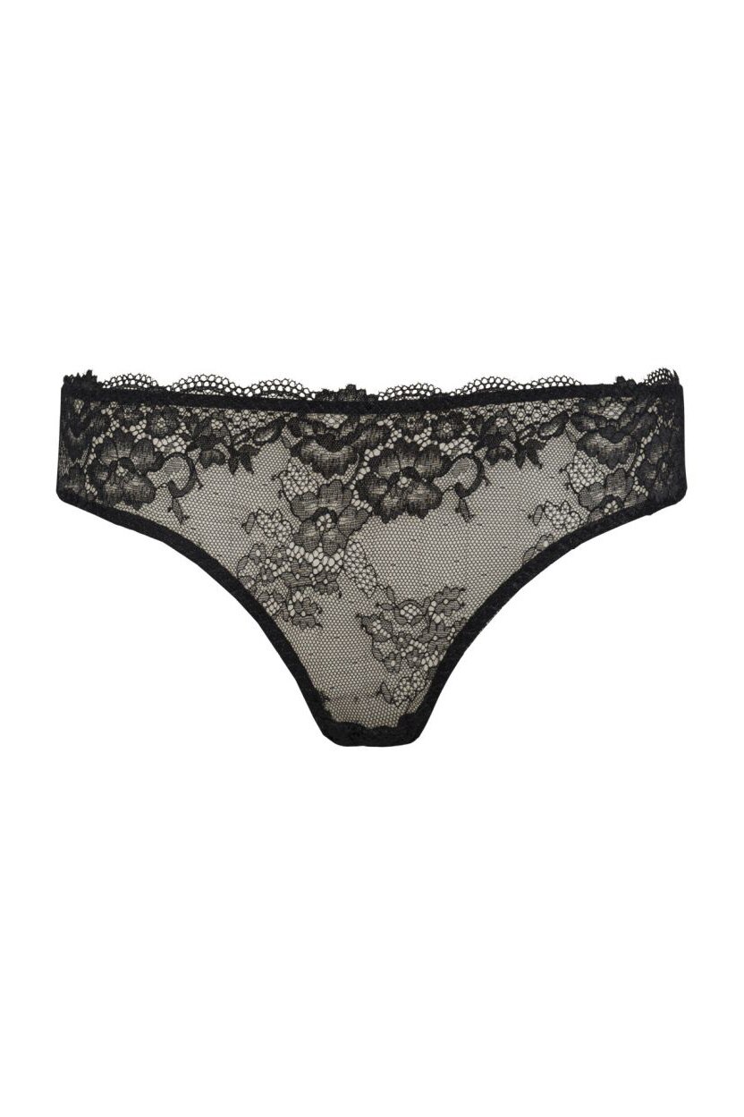 Chilot intreg din dantela, Intimamoda Wonder Lace 2445, Negru