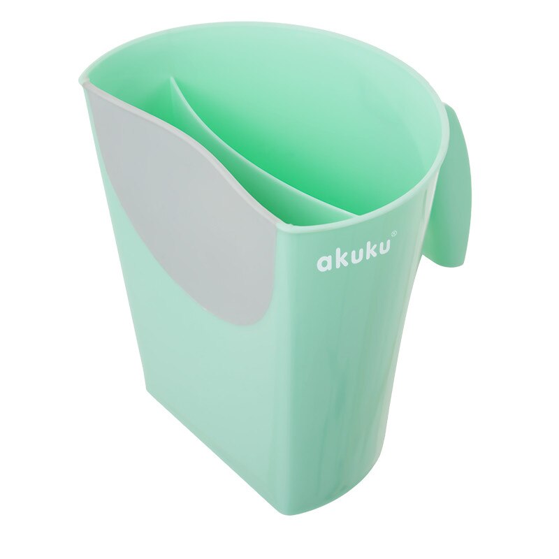 Cana pentru Clatit, 2 Compartimente, Margine Flexibilia, Usor de Folosit, Eficienta, Fara BPA, 8x16 cm, Verde