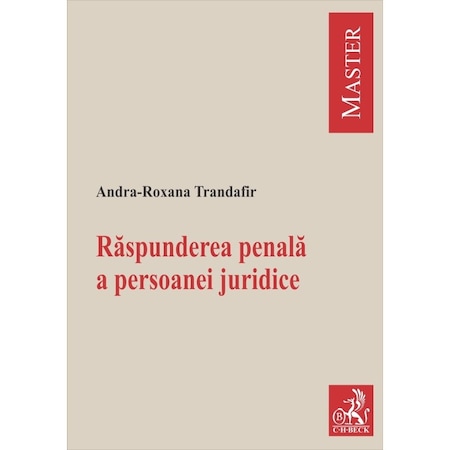 Raspunderea Penala A Persoanei Juridice Andra Roxana Trandafir Emag Ro