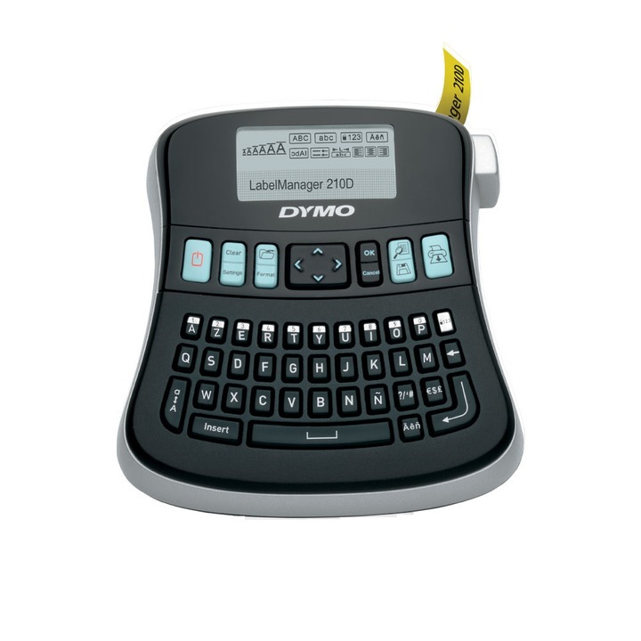Aparat de etichetat DYMO LabelManager 210D pentru organizare si identificare profesionala