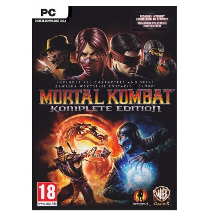 Joc Mortal Kombat Komplete Edition pentru PC, cod de activare pe Steam