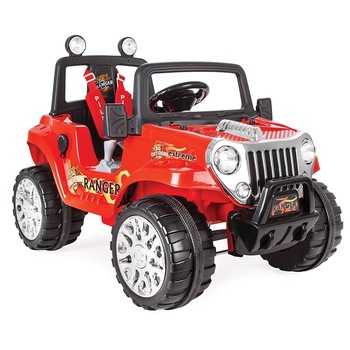 Jeep electric cu telecomanda Pilsan RANGER 12V Rosu Jeep electric cu telecomanda Pilsan RANGER 12V Rosu
