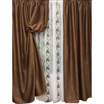 Set doua draperii 140X245cm si perdea 300X245cm by Liz Line-SDP40 Set doua draperii 140X245cm si perdea 300X245cm by Liz Line-SDP40